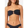 L*space Ribbed Rocky Bikini Bottom In Black In Black