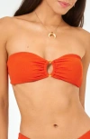 L*space Women's Jasper Bandeau Bikini Top In Pimento