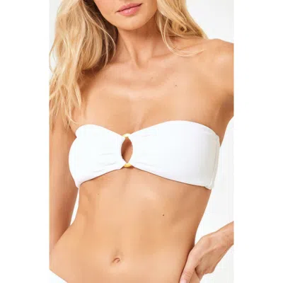 L*space Lspace Jasper Bandeau Bikini Top In White