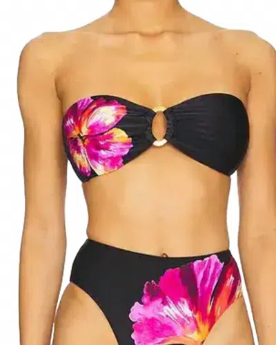 L*space Jasper Bikini Top In After Midnight Hibiscus In Multi