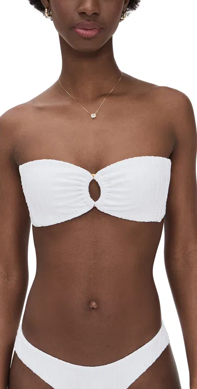 L*SPACE JASPER BIKINI TOP WHITE