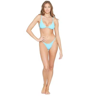 L*space Jay Rhjab Bikini Bottom Women's Aquarius Stretch Swimwear Jzz434 In Blue