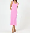 L*space Jenna Flowy Midi Dress In Tulip Pink In Multi