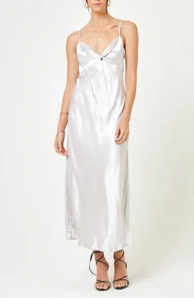 L*space Lspace Joanna Cover-up Maxi Dress In Silver