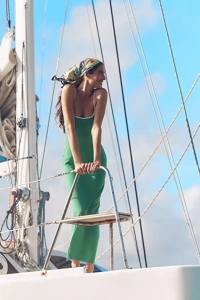 L*space Jordana Sleeveless Rib Midi Dress In Green