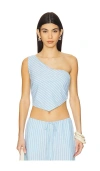 L*space June Top In By The Bay Stripe