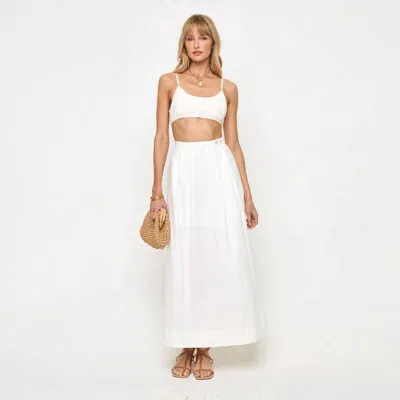 L*space Keeper Maxi Skirt In White In Brown