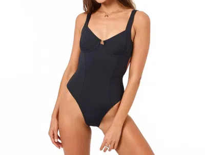 L*space Kendal Bikini One Piece In Blue In Black