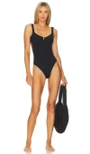L*space Lspace Hollywood Mesh One-piece Swimsuit In Black