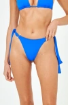 L*space Kiki Tanga Side Tie Bikini Bottoms In Royal