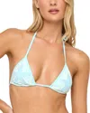 L*space Kokomo Triangle Bikini Top In Blue