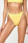 L*space Lspace Kourt High Waist Bikini Bottoms In Daisy