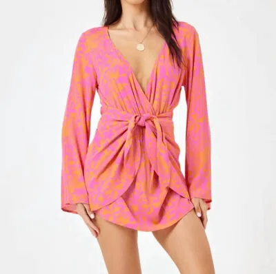 L*space Kristy Mini Dress In Path To Paradise In Pink