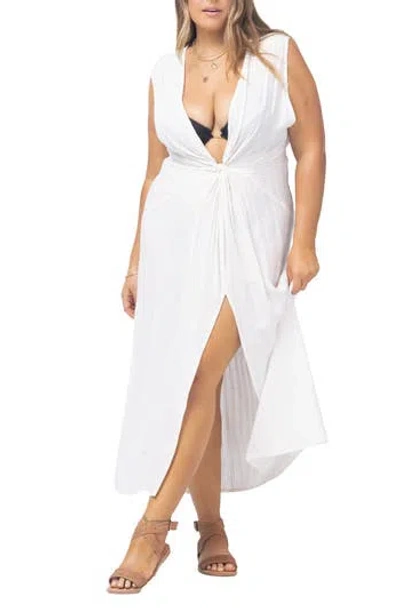 L*space Lspace L Space Down The Line Cover-up Dress In White