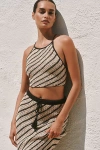 L*space La Bianca Crochet Midi Skirt In Sand