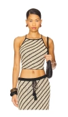 L*space Lspace La Bianca Knit Cover-up Halter Top