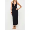 L*space Lspace La Femme Cover-up Halter Maxi Dress In Black