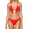 L*space Leilani Bikini Bottom In Flame In Red