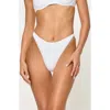 L*space Lspace Leilani Bitsy Cheeky Bikini Bottoms In White