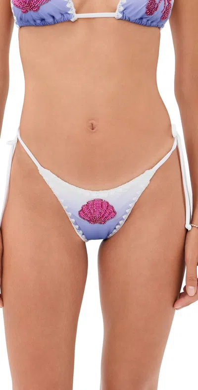 L*SPACE LENNOX CLASSIC BIKINI BOTTOMS INTO THE BLUE