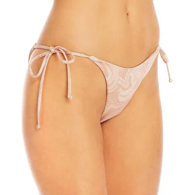 L*space Lennox Womens Metalic Side Tie Swim Bottom Separates In Multi