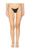 L*space Levy Bikini Bottom In Black & Saddle