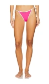 Shop L*space Levy Bikini Bottom In Bubblegum Pink & Cream