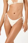 L*space Lspace Levy Bitsy Bikini Bottoms In White