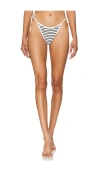 L*space Levy Bitsy Bikini Bottoms In Sailing Along Stripe