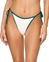 L*space Lspace Levy Bitsy String Bikini Bottoms In White