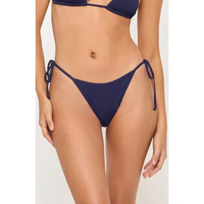 L*space Lspace Levy Bitsy Side Tie Bikini Bottoms In Blue