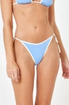 L*space Lspace Pixie Bitsy Bikini Bottoms In Blue