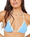 L*space Triangle Bikini Top In Aura/cream