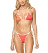 L*space Levy Triangle Bikini Top In Grapefruit/cream