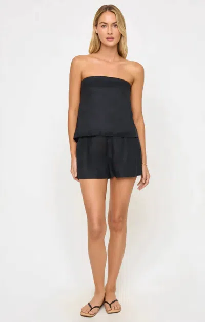 L*space Lia Linen Shorts In Black