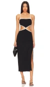 L*space Libra Dress In 黑色&奶油色