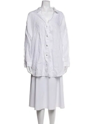 Pre-owned L*space Linen Jacket In White