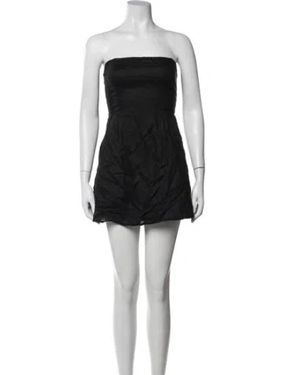 Pre-owned L*space Linen Mini Dress In Grey
