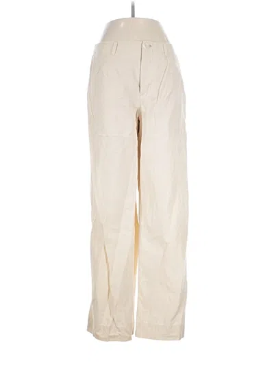 Pre-owned L*space Linen Pants In Ivory