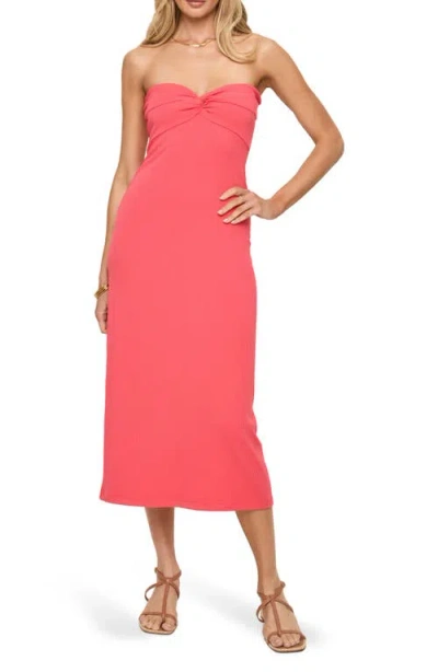 L*space Lspace Lisette Strapless Rib Cover-up Dress In Pink