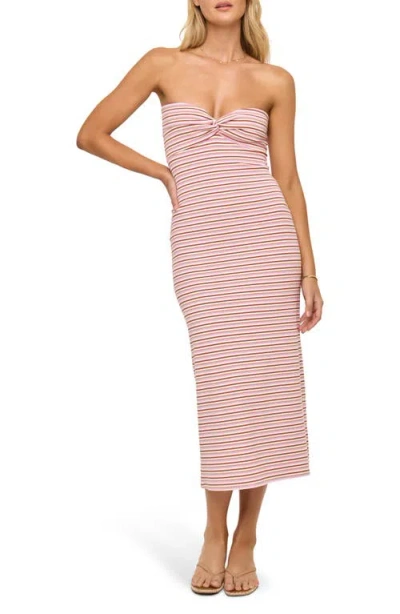 L*space Lspace Lisette Strapless Rib Cover-up Dress In Pink
