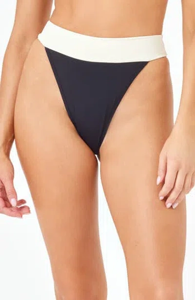 L*space Lspace Lola Bitsy High Cut Bikini Bottoms In Multi