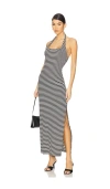 L*space Lspace London Halter Midi Dress In See Both Sides Stripe