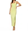 L*space London Halter Maxi Dress In Honeydew In Yellow