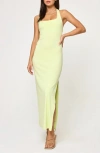 L*space Lspace London Halter Midi Dress In Yellow