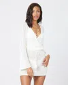 L*space Long Sleeve Knitted Dress In Cream In White