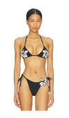 L*space Lspace Triangle Bikini Top In Black