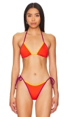 L*space Triangle Bikini Top In Pimento & Berry