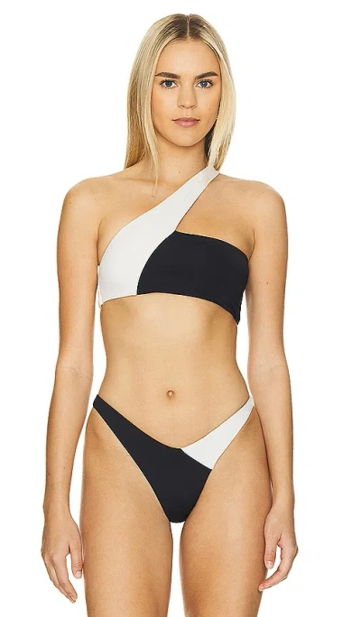 L*space Love Bikini Top In Black & Cream