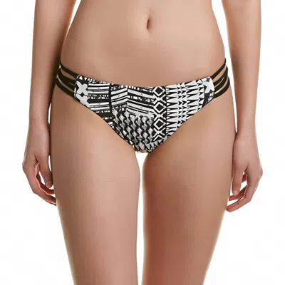 L*space Low Down Bikini Bottom In Ivory Coast Black